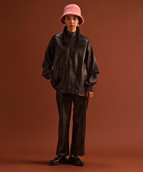 ear PAPILLONNER（イアパピヨネ）の「【SUM1 STYLE（スミスタイル）】ファーバケットハット（ハット・レディース・グリーン/ピンク・FREE）」の22枚目の写真