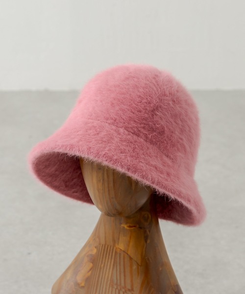 ear PAPILLONNER（イアパピヨネ）の「【SUM1 STYLE（スミスタイル）】ファーバケットハット（ハット・レディース・グリーン/ピンク・FREE）」の20枚目の写真