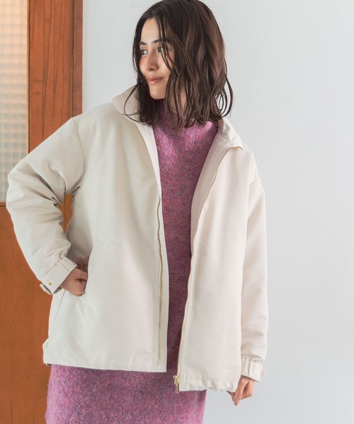 LEPSIM（レプシィム）の「2ピースセット撥水ジャケット　281822（ミリタリージャケット・レディース・ブラック/カーキ/キナリ・SMALL/MEDIUM/LARGE）」の2枚目の写真