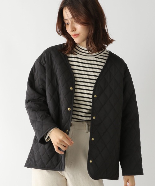 LEPSIM（レプシィム）の「2ピースセット撥水ジャケット　281822（ミリタリージャケット・レディース・ブラック/カーキ/キナリ・SMALL/MEDIUM/LARGE）」の9枚目の写真