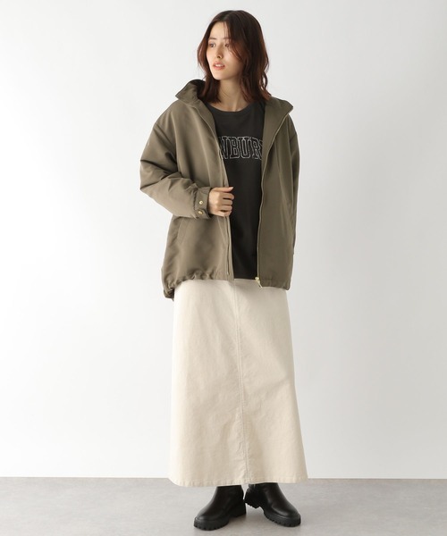 LEPSIM（レプシィム）の「2ピースセット撥水ジャケット　281822（ミリタリージャケット・レディース・ブラック/カーキ/キナリ・SMALL/MEDIUM/LARGE）」の11枚目の写真