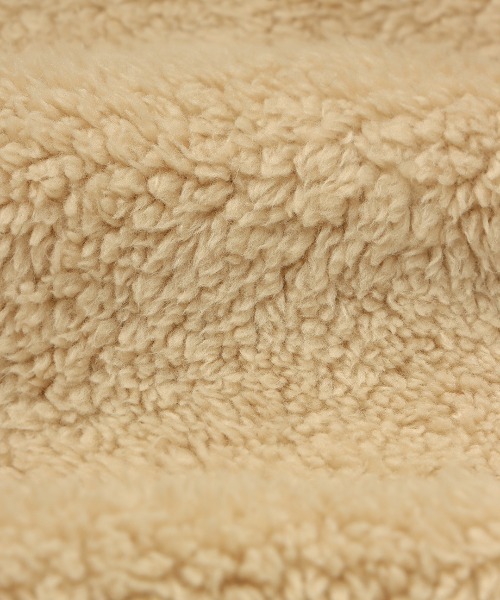 チチカカ（チチカカ）の「【ユニセックス】ジャガード×キルトコンビショートコート（ノーカラーコート・レディース・カーキ/ブラック・MEDIUM/LARGE）」の16枚目の写真