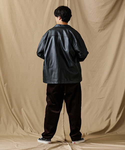 JOURNAL STANDARD(ジャーナルスタンダード)の「シープレザー ファティーグ ジャケット(ブルゾン・メンズ・ブラック・MEDIUM/LARGE)」の4枚目の写真
