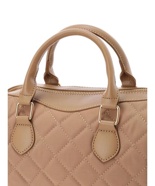 Te chichi（テチチ）の「キルティングボストンバック（ハンドバッグ・レディース・ブラック/ベージュ・ﾌﾘ-）」の12枚目の写真