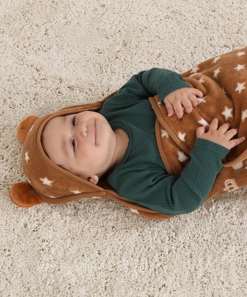 BABYDOLL（ベビードール）の「アニマルおくるみ 7094（おくるみ・キッズ・ブラック/ダークブラウン系/チェリーピンク・F）」の10枚目の写真