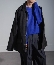 NILWAY | ウールライクスタンドカラーストラップジャケット(ブルゾン)