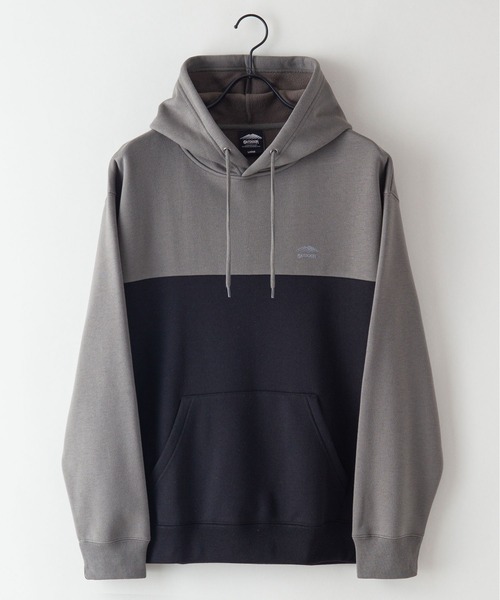 OUTDOOR PRODUCTS APPAREL(アウトドアプロダクツアパレル)の「裏フリース プルオーバー パーカー(パーカー・メンズ・チャコールグレー/ブラック/オリーブ/ベージュ・MEDIUM/LARGE/X-LARGE)」の2枚目の写真