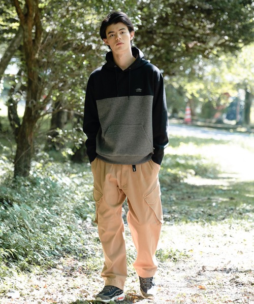 OUTDOOR PRODUCTS APPAREL(アウトドアプロダクツアパレル)の「裏フリース プルオーバー パーカー(パーカー・メンズ・チャコールグレー/ブラック/オリーブ/ベージュ・MEDIUM/LARGE/X-LARGE)」の15枚目の写真