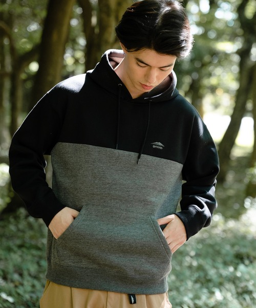 OUTDOOR PRODUCTS APPAREL(アウトドアプロダクツアパレル)の「裏フリース プルオーバー パーカー(パーカー・メンズ・チャコールグレー/ブラック/オリーブ/ベージュ・MEDIUM/LARGE/X-LARGE)」の18枚目の写真