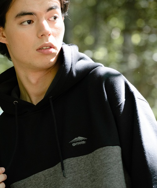 OUTDOOR PRODUCTS APPAREL(アウトドアプロダクツアパレル)の「裏フリース プルオーバー パーカー(パーカー・メンズ・チャコールグレー/ブラック/オリーブ/ベージュ・MEDIUM/LARGE/X-LARGE)」の21枚目の写真