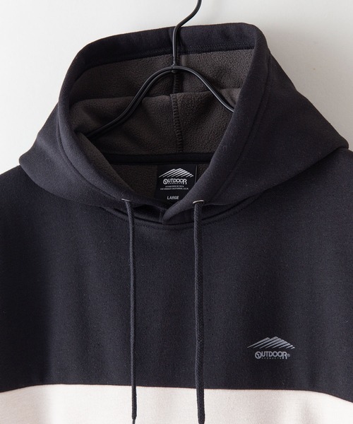 OUTDOOR PRODUCTS APPAREL(アウトドアプロダクツアパレル)の「裏フリース プルオーバー パーカー(パーカー・メンズ・チャコールグレー/ブラック/オリーブ/ベージュ・MEDIUM/LARGE/X-LARGE)」の9枚目の写真