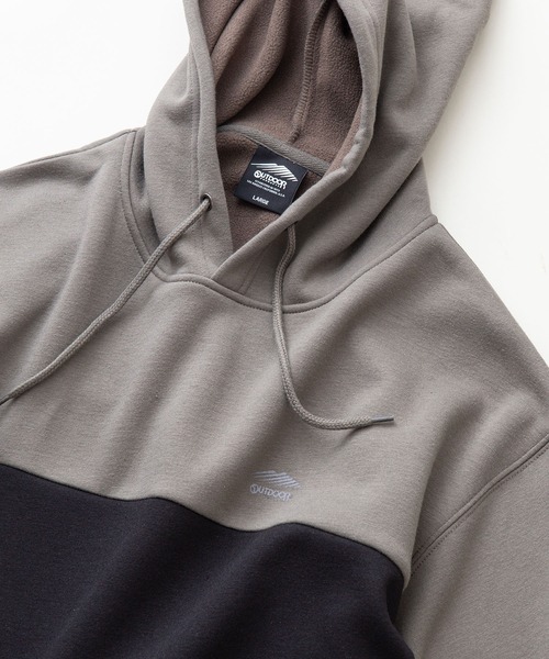 OUTDOOR PRODUCTS APPAREL(アウトドアプロダクツアパレル)の「裏フリース プルオーバー パーカー(パーカー・メンズ・チャコールグレー/ブラック/オリーブ/ベージュ・MEDIUM/LARGE/X-LARGE)」の8枚目の写真
