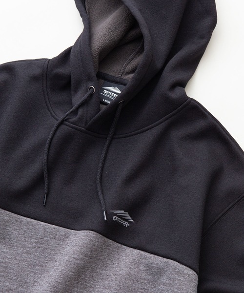 OUTDOOR PRODUCTS APPAREL(アウトドアプロダクツアパレル)の「裏フリース プルオーバー パーカー(パーカー・メンズ・チャコールグレー/ブラック/オリーブ/ベージュ・MEDIUM/LARGE/X-LARGE)」の6枚目の写真