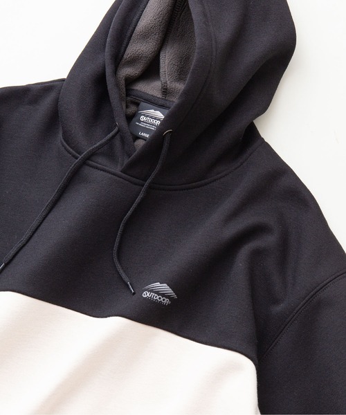 OUTDOOR PRODUCTS APPAREL(アウトドアプロダクツアパレル)の「裏フリース プルオーバー パーカー(パーカー・メンズ・チャコールグレー/ブラック/オリーブ/ベージュ・MEDIUM/LARGE/X-LARGE)」の5枚目の写真