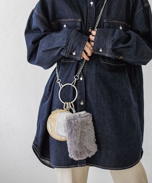 JEANASIS（ジーナシス）の「3SETチェーンミニショルダー/171203