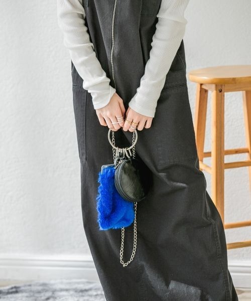 JEANASIS（ジーナシス）の「3SETチェーンミニショルダー/171203（ショルダーバッグ・レディース・ブルー系その他/グレー系その他・FREE）」の2枚目の写真