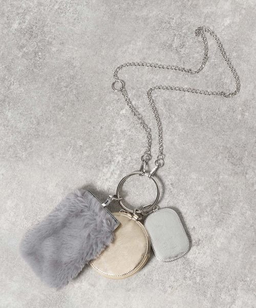 JEANASIS（ジーナシス）の「3SETチェーンミニショルダー/171203（ショルダーバッグ・レディース・ブルー系その他/グレー系その他・FREE）」の22枚目の写真