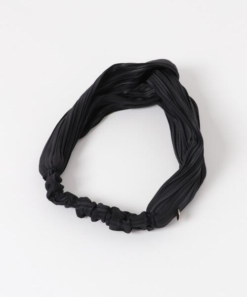 SMELLY（スメリー）の「プリーツヘアターバン（ヘアバンド・レディース・ブラック/ブラウン・-）」の7枚目の写真