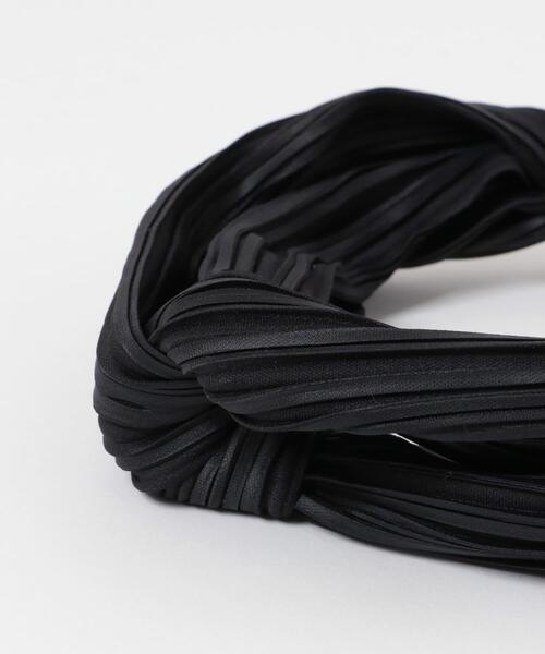 SMELLY（スメリー）の「プリーツヘアターバン（ヘアバンド・レディース・ブラック/ブラウン・-）」の8枚目の写真