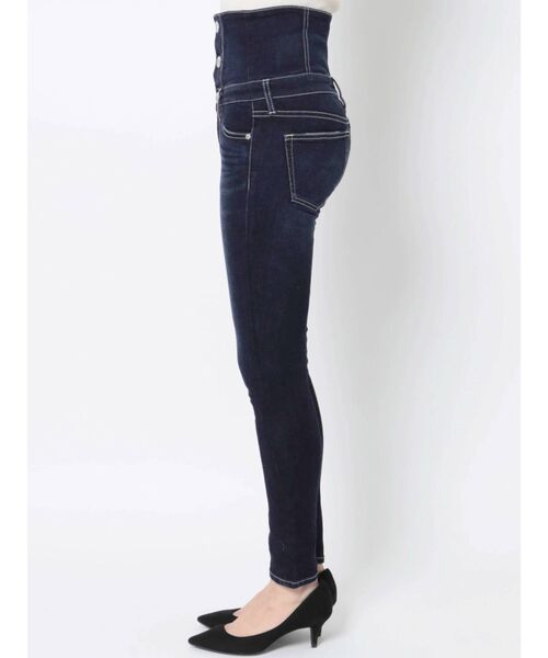 GYDA（ジェイダ）の「ハイウエストボタン スキニーデニムパンツ（デニムパンツ・レディース・インディゴブルー/ライトブルー・SMALL/MEDIUM/X-SMALL）」の20枚目の写真