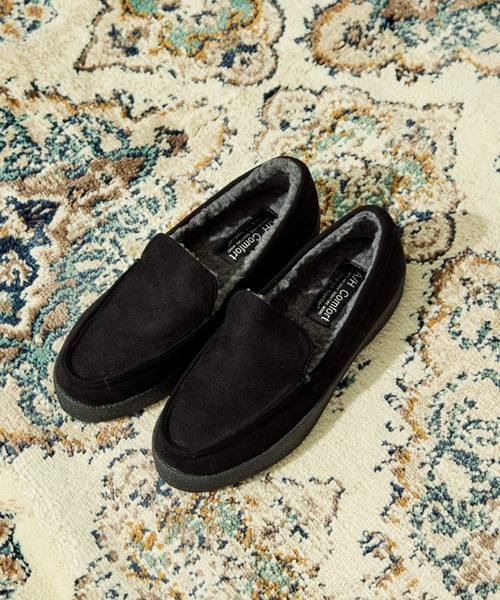 AMERICAN HOLIC（アメリカンホリック）の「インボアモカシューズ（スリッポン・レディース・キャメル/ブラック・S/M/L）」の2枚目の写真