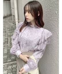 dazzlin | フリルアソートリボン長袖ブラウス(シャツ/ブラウス)