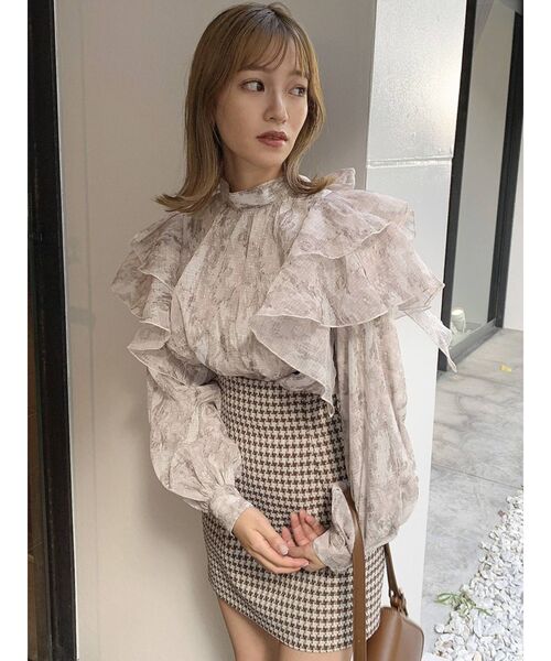 dazzlin（ダズリン）の「フリルアソートリボン長袖ブラウス（シャツ/ブラウス・レディース・グリーン/パープル/ベージュ・FREE）」の20枚目の写真