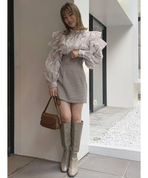 dazzlin（ダズリン）の「フリルアソートリボン長袖ブラウス（シャツ/ブラウス・レディース・グリーン/パープル/ベージュ・FREE）」の22枚目の写真