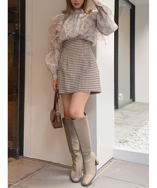 dazzlin（ダズリン）の「フリルアソートリボン長袖ブラウス（シャツ/ブラウス・レディース・グリーン/パープル/ベージュ・FREE）」の6枚目の写真