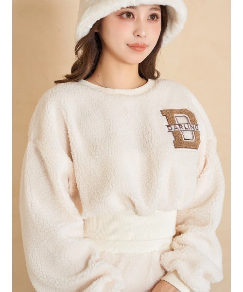 Darich(ダーリッチ)の「Dワッペンボアセットアップ(ワンピース・レディース・アイボリー/チャコールグレー/ピンクベージュ/ベージュ・FREE/FL)」の20枚目の写真