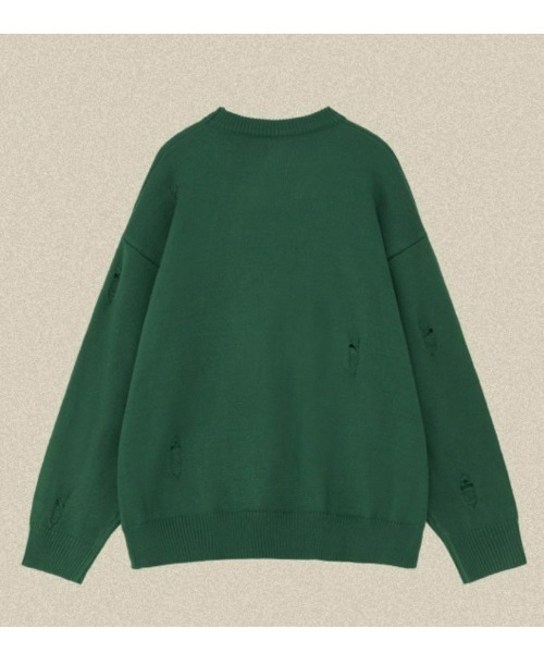 MAMC(エムエーエムシー)の「A'GEM/9 × .kom『MAMC/エムエーエムエーシー』シープ スウェット(ニット/セーター・メンズ・グリーン・L)」の9枚目の写真