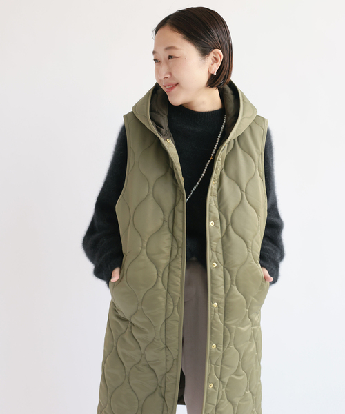 IENA(イエナ)の「【TRADITIONAL WEATHERWEAR】別注HAWICK ベスト(ブルゾン・レディース・ライトグレー/カーキ・FREE)」の18枚目の写真