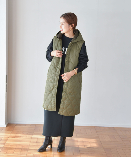IENA(イエナ)の「【TRADITIONAL WEATHERWEAR】別注HAWICK ベスト(ブルゾン・レディース・ライトグレー/カーキ・FREE)」の16枚目の写真