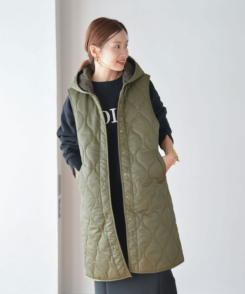 IENA(イエナ)の「【TRADITIONAL WEATHERWEAR】別注HAWICK ベスト(ブルゾン・レディース・ライトグレー/カーキ・FREE)」の14枚目の写真