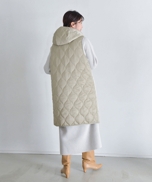 IENA(イエナ)の「【TRADITIONAL WEATHERWEAR】別注HAWICK ベスト(ブルゾン・レディース・ライトグレー/カーキ・FREE)」の15枚目の写真