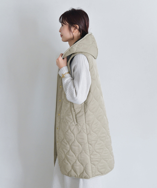 IENA(イエナ)の「【TRADITIONAL WEATHERWEAR】別注HAWICK ベスト(ブルゾン・レディース・ライトグレー/カーキ・FREE)」の20枚目の写真