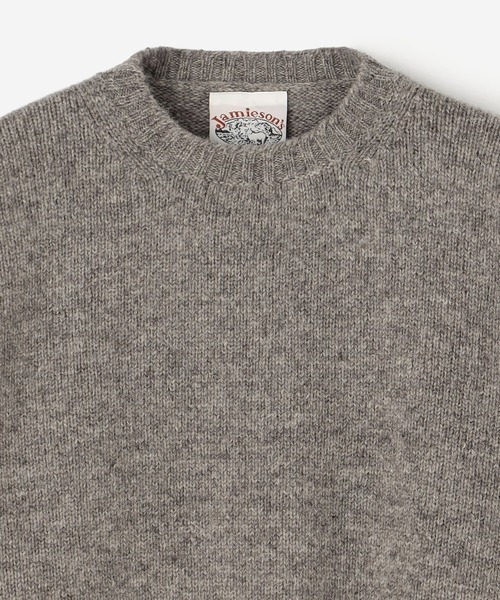 Jamieson's of Shetland(ジャミーソンズオブシェトランド)の「Jamieson's Knitwear | クルーネックニット MEN(ニット/セーター・メンズ・Nat/ブルー/グリーン/グレー/レッド/ブラック/ベージュ・48/46/50)」の10枚目の写真