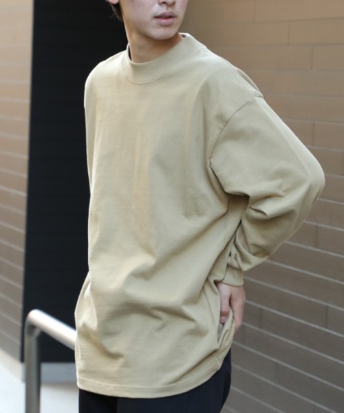ダブルワークス　ヘビーウェイトモックネック　長袖Tシャツ　ロンT　ウエアハウス ダブルワークス ヘビーウェイトモックネック 長袖Tシャツ ロンT