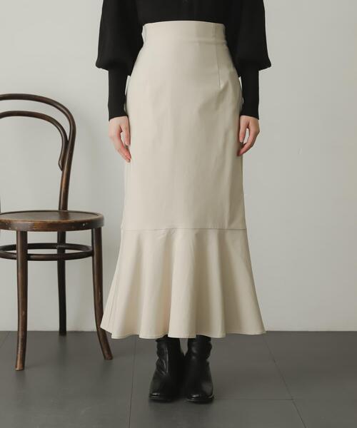 SENSE OF PLACE by URBAN RESEARCH（センスオブプレイスバイアーバンリサーチ）の「ストレッチハイウエストマーメイドスカート（スカート・レディース・ブラック/ライトベージュ/モカ/ミント/ライトブルー・X-SMALL/LARGE/SMALL/TALL/MEDIUM）」の20枚目の写真
