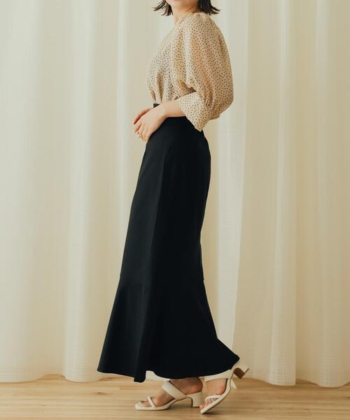 SENSE OF PLACE by URBAN RESEARCH（センスオブプレイスバイアーバンリサーチ）の「ストレッチハイウエストマーメイドスカート（スカート・レディース・ブラック/ライトベージュ/モカ/ミント/ライトブルー・X-SMALL/LARGE/SMALL/TALL/MEDIUM）」の11枚目の写真