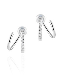 4℃（ヨンドシー）の「シルバー フープ イヤリング（イヤリング）」