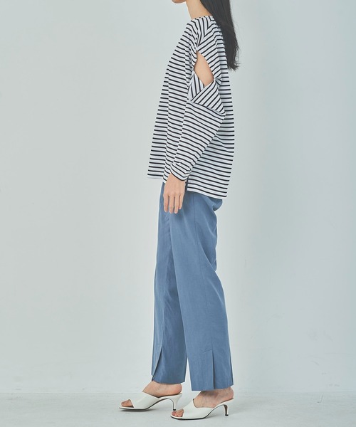 OUTERSUNSET（アウターサンセット）の「open shoulder tops（Tシャツ/カットソー・レディース・ホワイト/ブラック・FREE）」の3枚目の写真