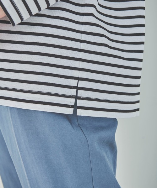 OUTERSUNSET（アウターサンセット）の「open shoulder tops（Tシャツ/カットソー・レディース・ホワイト/ブラック・FREE）」の14枚目の写真