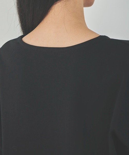 OUTERSUNSET（アウターサンセット）の「open shoulder tops（Tシャツ/カットソー・レディース・ホワイト/ブラック・FREE）」の12枚目の写真