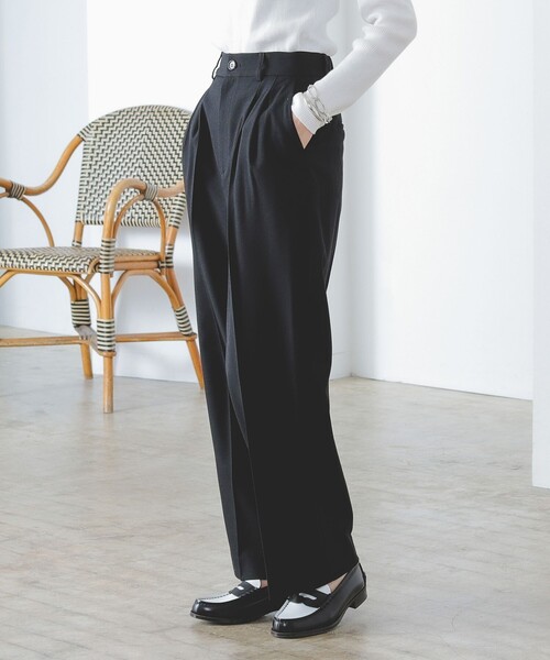 B:MING by BEAMS（ビーミングバイビームス）の「B:MING by BEAMS / テーパード パンツ（スラックス・レディース・クリーム/ブラック/ラベンダー・SMALL/MEDIUM）」の7枚目の写真