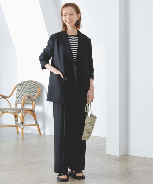 B:MING by BEAMS（ビーミングバイビームス）の「B:MING by BEAMS / テーパード パンツ（スラックス・レディース・クリーム/ブラック/ラベンダー・SMALL/MEDIUM）」の8枚目の写真