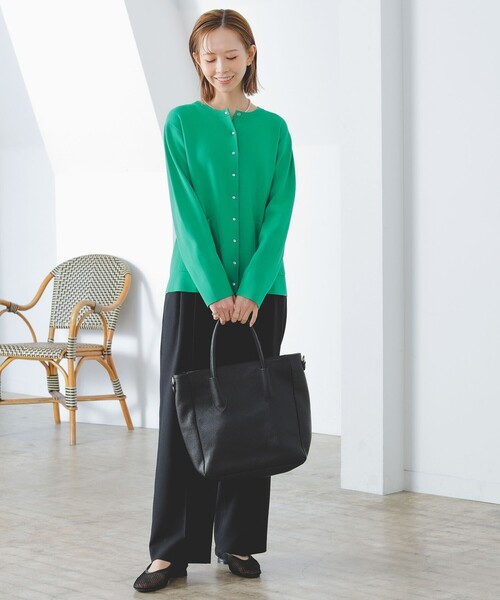 B:MING by BEAMS（ビーミングバイビームス）の「B:MING by BEAMS / テーパード パンツ（スラックス・レディース・クリーム/ブラック/ラベンダー・SMALL/MEDIUM）」の9枚目の写真