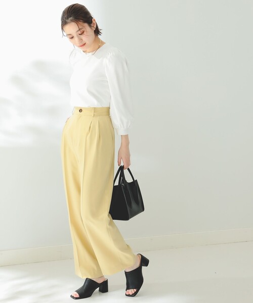 B:MING by BEAMS（ビーミングバイビームス）の「B:MING by BEAMS / テーパード パンツ（スラックス・レディース・クリーム/ブラック/ラベンダー・SMALL/MEDIUM）」の14枚目の写真