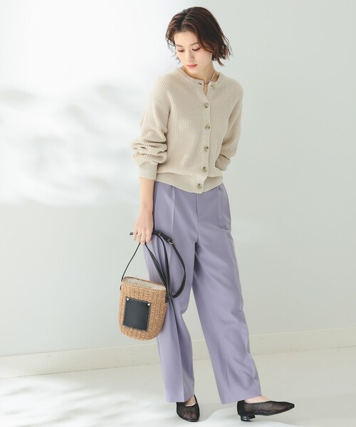 B:MING by BEAMS（ビーミングバイビームス）の「B:MING by BEAMS / テーパード パンツ（スラックス・レディース・クリーム/ブラック/ラベンダー・SMALL/MEDIUM）」の17枚目の写真