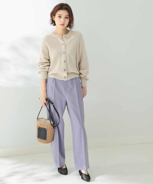 B:MING by BEAMS（ビーミングバイビームス）の「B:MING by BEAMS / テーパード パンツ（スラックス・レディース・クリーム/ブラック/ラベンダー・SMALL/MEDIUM）」の18枚目の写真